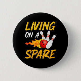 Badge Rond 5 Cm Joueur de quilles de rechange vivant sur la grève 