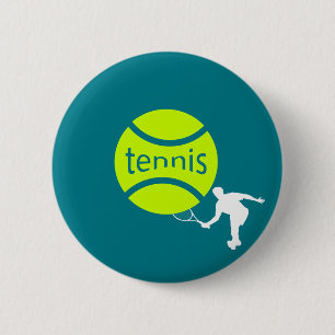 Badge Rond 5 Cm Joueur de tennis