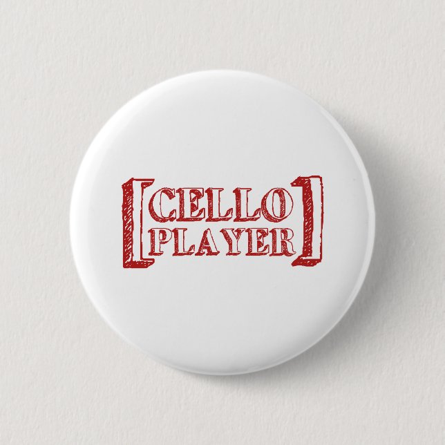 Badge Rond 5 Cm Joueur de violoncelle (Devant)