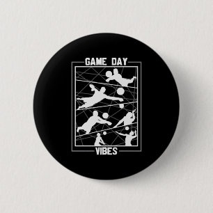 Badge Rond 5 Cm Joueur de volley-ball Vidéos du Jour du Jeu