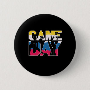 Badge Rond 5 Cm Joueur de volley-ball Volley-ball Jour Jeu