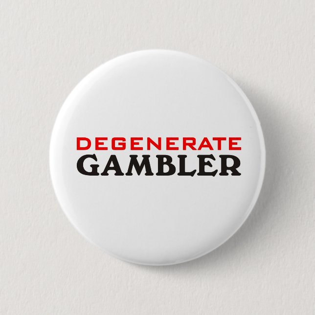 Badge Rond 5 Cm Joueur dégénéré (Devant)