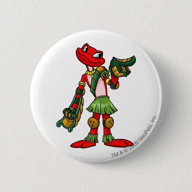 Badge Rond 5 Cm Joueur d'île de mystère de Nimmo (Devant)