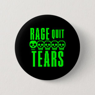 Badge Rond 5 Cm Joueur drôle de sarcasme de jeu Rage Quitter Noob