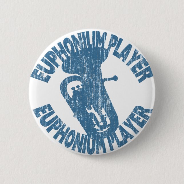 Badge Rond 5 Cm Joueur euphonique (Devant)