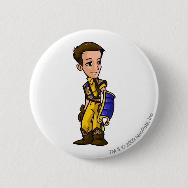 Badge Rond 5 Cm Joueur perdu de personnel de désert de dirigeables (Devant)