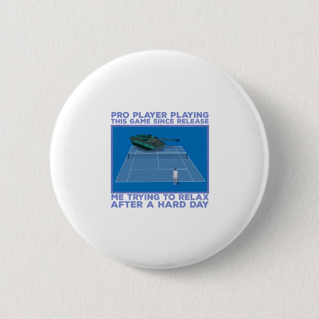 Badge Rond 5 Cm Joueur Pro Jouant à ce jeu (Devant)