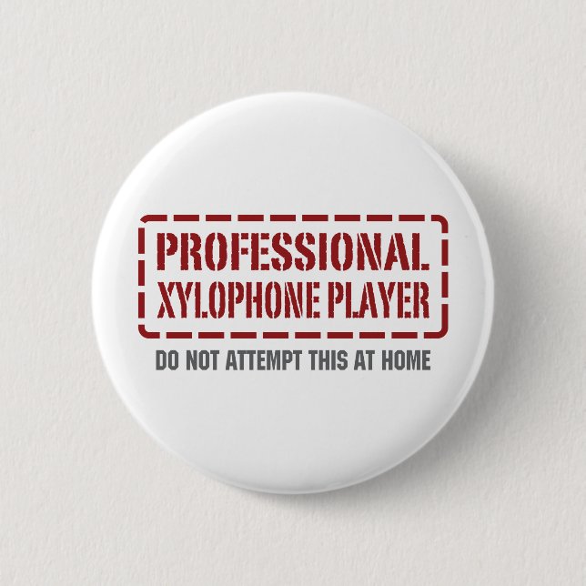 Badge Rond 5 Cm Joueur professionnel de xylophone (Devant)