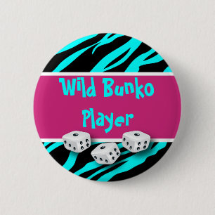 Badge Rond 5 Cm Joueur sauvage de Bunko de poster de animal de