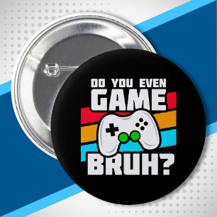 Badge Rond 5 Cm Joueur vidéo - Jeu vidéo - Joueur amusant