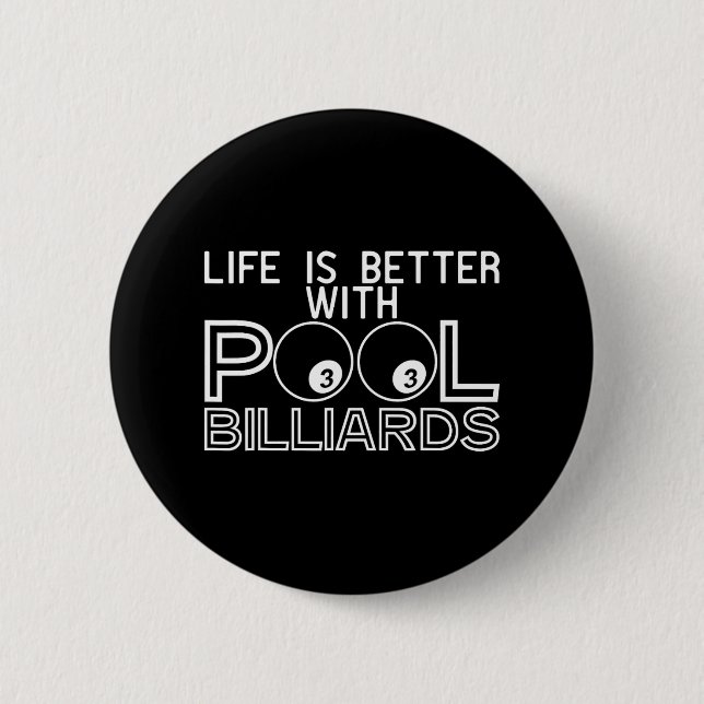 Badge Rond 5 Cm Joueurs de snooker à billes à mâchoires (Devant)