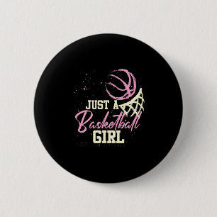 Badge Rond 5 Cm Joueuse de basket-ball Juste une fille de basket-b