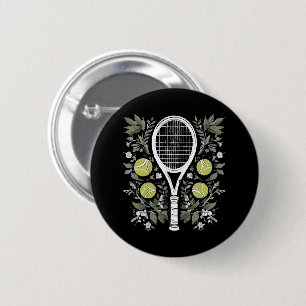 Badge Rond 5 Cm Joueuse de tennis