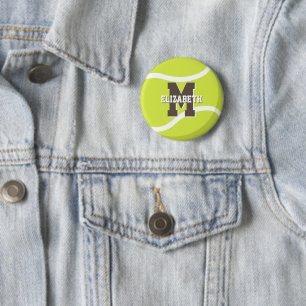 Badge Rond 5 Cm joueuse de tennis pour filles personnalisées