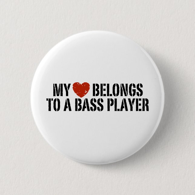 Badge Rond 5 Cm Joueuses de basse fille (Devant)