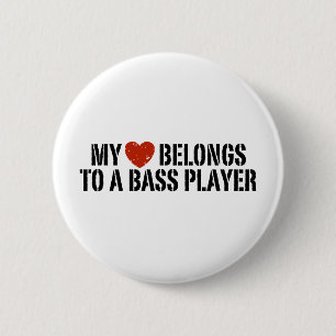 Badge Rond 5 Cm Joueuses de basse fille