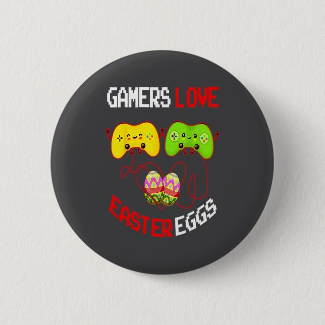 Badge Rond 5 Cm Joueuses de Pâques aux œufs (Devant)
