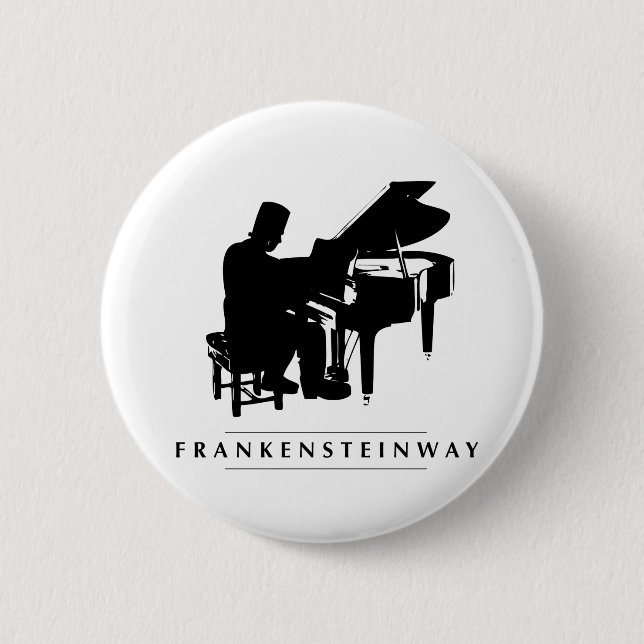 Badge Rond 5 Cm Jouez le Frankensteinway ! (Devant)