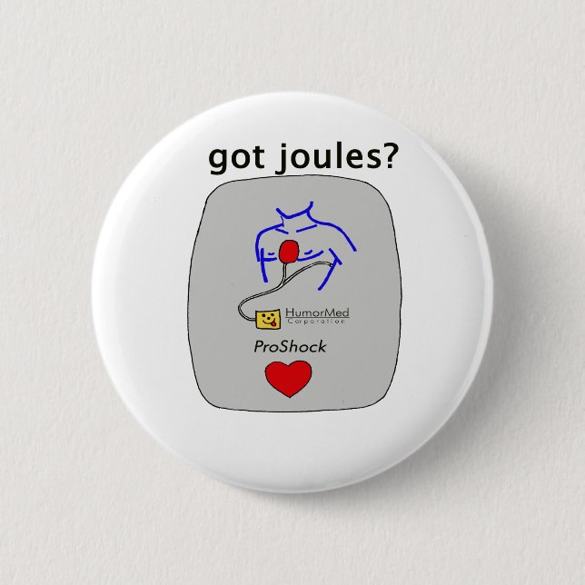 Badge Rond 5 Cm Joules obtenus ? (Devant)