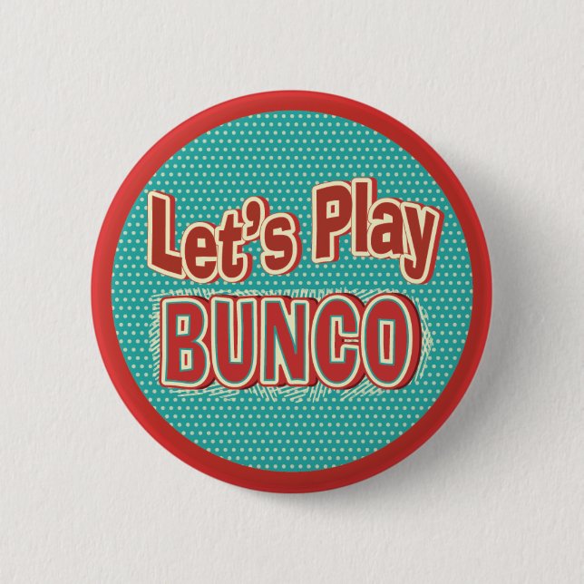 Badge Rond 5 Cm Jouons Bunco (Devant)