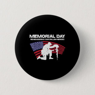 Badge Rond 5 Cm Jour commémoratif commémorant nos héros tombés Dra