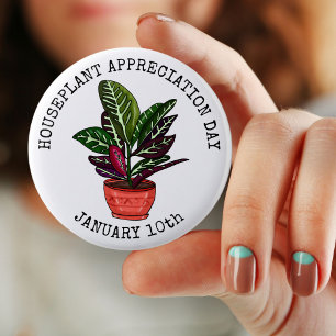 Badge Rond 5 Cm Jour d'appréciation de la maison - 10 janvier Bout