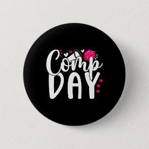 Badge Rond 5 Cm Jour de compétition de Cheerleader Jour de compéti