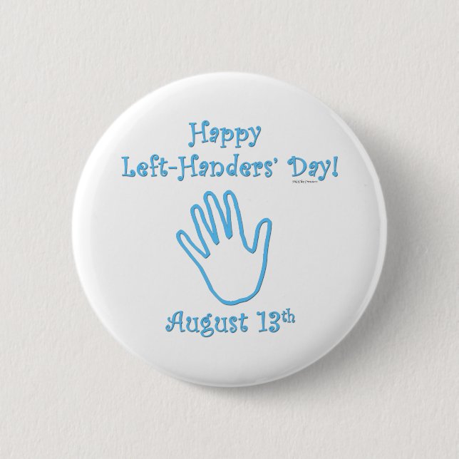 Badge Rond 5 Cm Jour de gauchers (Devant)