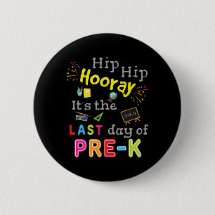 Badge Rond 5 Cm Jour De La Graduation De L'École Funny Pré K Ensei