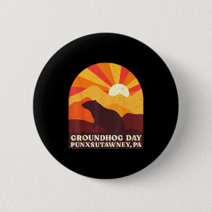 Badge Rond 5 Cm Jour de la marmotte Punxsutawney Pa Hommes Femmes