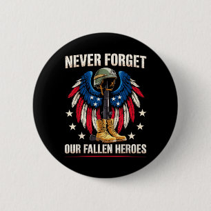 Badge Rond 5 Cm Jour de la mémoire de nos héros tombés au combat J