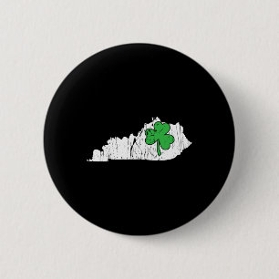 Badge Rond 5 Cm Jour de la Saint-Patrick de l'État du Kentucky Ver