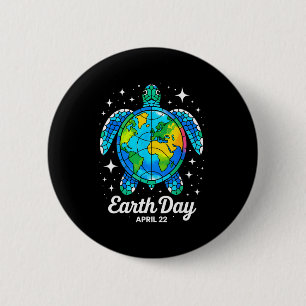 Badge Rond 5 Cm Jour de la Terre 2026 restaurer la Terre mer jour