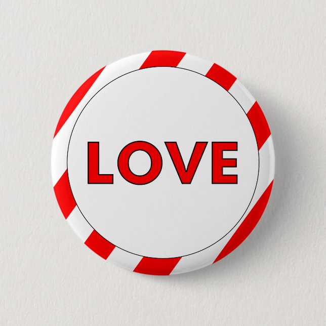 Badge Rond 5 Cm Jour de l'amour Valentines (Devant)