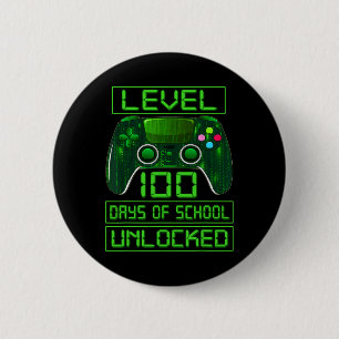 Badge Rond 5 Cm Jour De L'École Garçons Niveau 100 Jours De Déverr