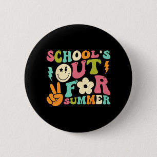 Badge Rond 5 Cm Jour De L'École Super Sortie Pour Les Enseignants