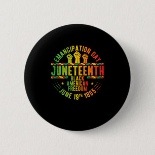 Badge Rond 5 Cm Jour de l'Émancipation du 11 juin Histoire noire