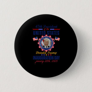 Badge Rond 5 Cm Jour De L'Inauguration Du Président Donald Trump 2
