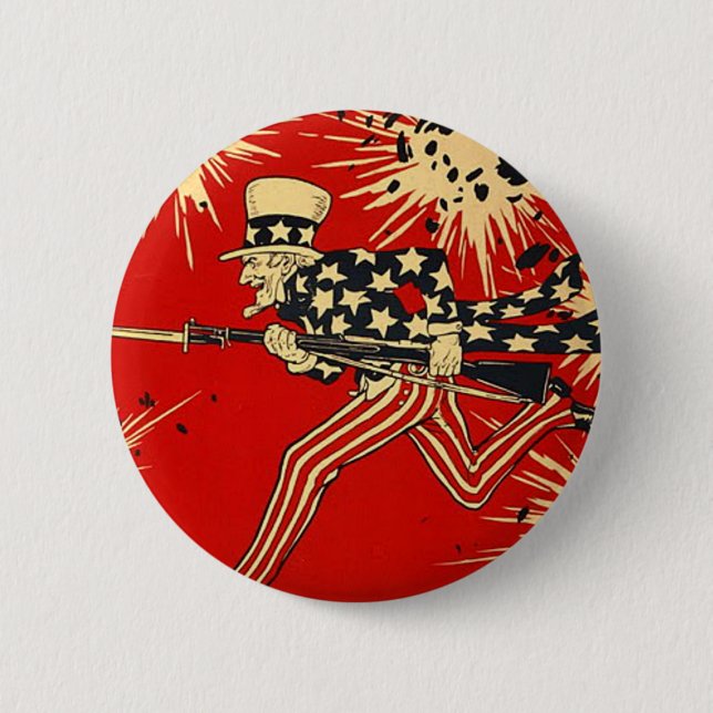 Badge Rond 5 Cm Jour de l'indépendance (Devant)