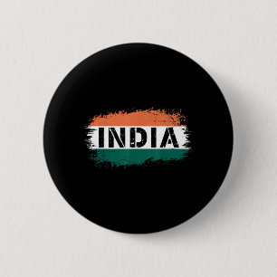 Badge Rond 5 Cm Jour de l'indépendance de l'Inde 15 août 1947 Drap
