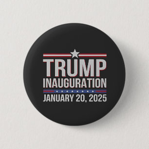 Badge Rond 5 Cm Jour de l'investiture de Trump Janvier 2025 Présid