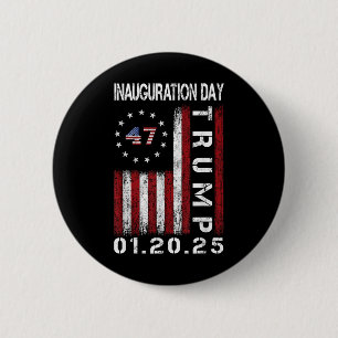 Badge Rond 5 Cm Jour de l'investiture du président Donald Trump 20