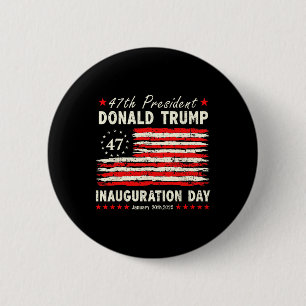 Badge Rond 5 Cm Jour de l'investiture du président Donald Trump 20
