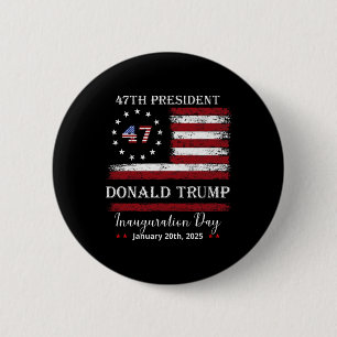Badge Rond 5 Cm Jour de l'investiture du président Donald Trump 20