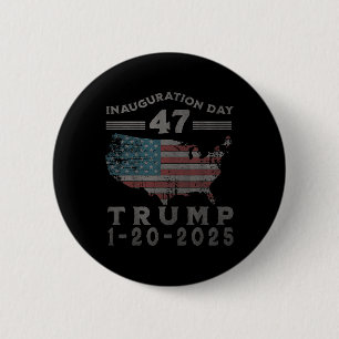 Badge Rond 5 Cm Jour de l'investiture du président Donald Trump 20