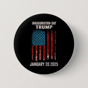 Badge Rond 5 Cm Jour de l'investiture du président Donald Trump 20
