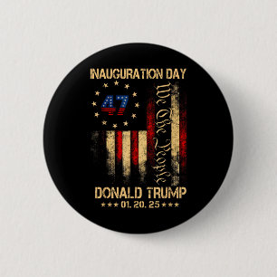 Badge Rond 5 Cm Jour de l'investiture du président Donald Trump 20