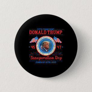 Badge Rond 5 Cm Jour de l'investiture du président Donald Trump 20