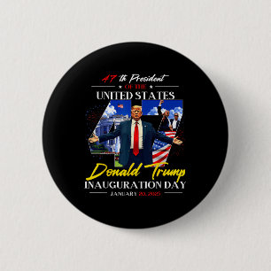 Badge Rond 5 Cm Jour de l'investiture du président Donald Trump 20