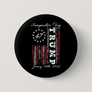 Badge Rond 5 Cm Jour de l'investiture du président Donald Trump 20